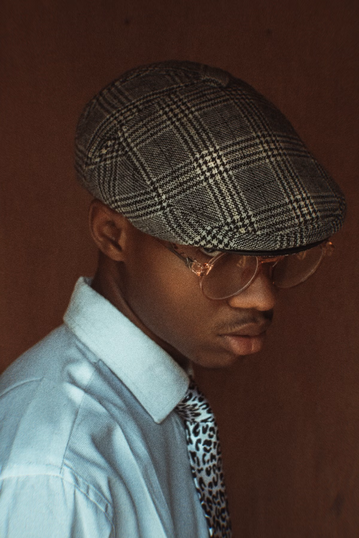 Model wearing a modern vintage-inspired outfit