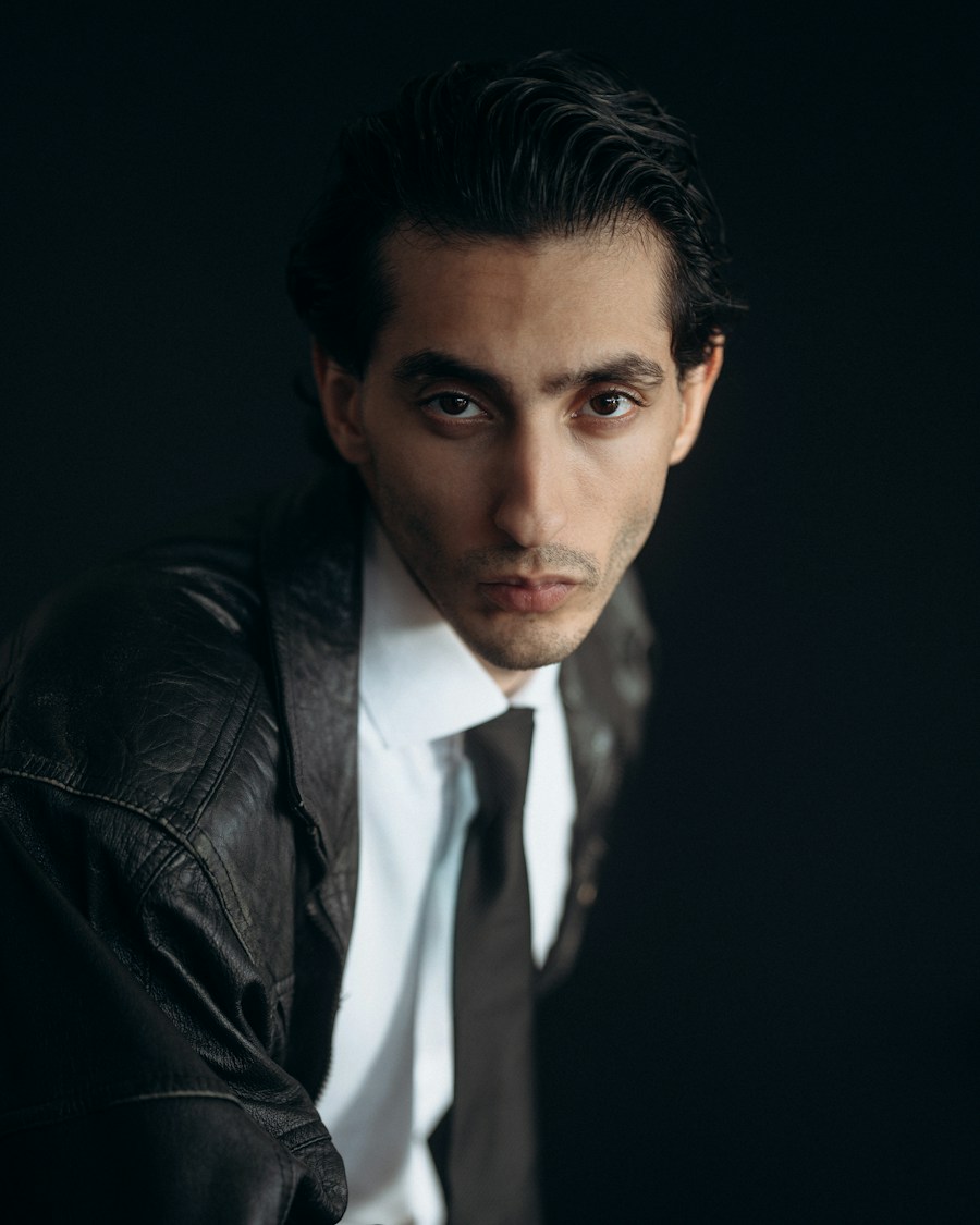 Premium men's shirt with refined texture